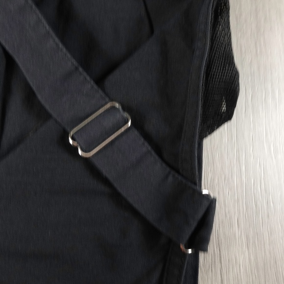 Womens Hurley Hermosa Dress Black Ruffle Adjustable Strap Zipper Back Size Large - Picture 6 of 12